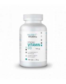 Nutri Works Strong Vitamin D3, 100 mcg, 100 tabl.