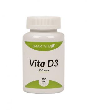 SMARTVITA Vita D3 100 mcg, 300 tabl.