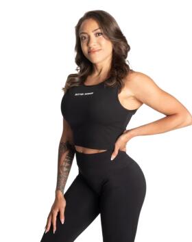 Better Bodies Laced Tank Top, Black
