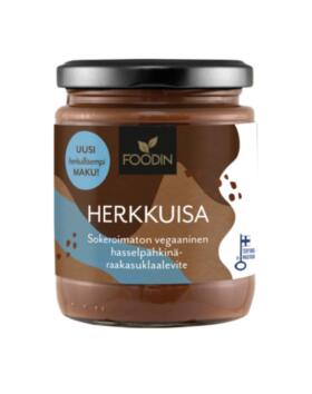FOODIN Hasselpähkinä-Herkkuisa (sokeroimaton), 230&nbsp;g