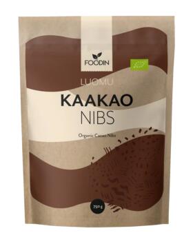 Foodin Luomu Kaakaonibs, 750&nbsp;g