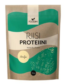 Foodin Riisiproteiini, 650&nbsp;g, Vanilja