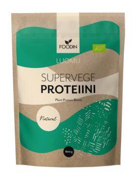 Foodin Supervegeproteiini, 600&nbsp;g, Maustamaton