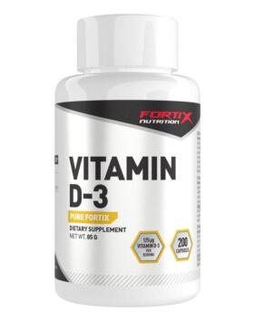 Fortix Vitamin D-3 125 mcg, 200 kaps.
