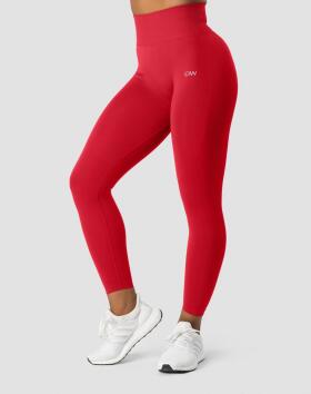 ICIW Define Seamless Scrunch Tights, Red