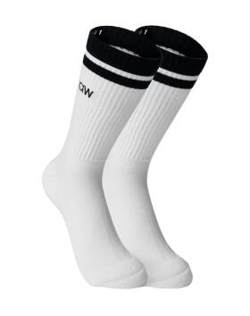ICIW Training Striped Socks 2-Pack, White/Black