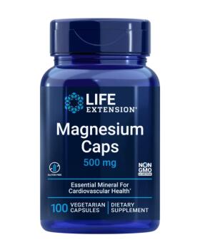LifeExtension Magnesium Caps 500 mg, 100 kaps.