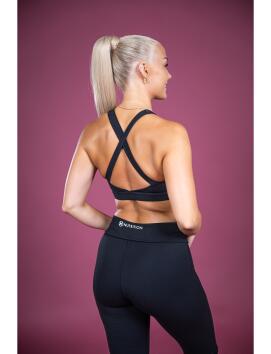 M-Nutrition Cross Back Bra, Black