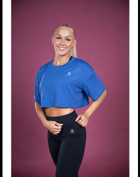 M-Nutrition Outlet Wide Cropped T-shirt, Night Sky Blue