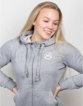 M-Nutrition Slim Fit Zip Hoodie, Harmaa