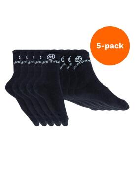 Big Buy: M-Sportswear Outlet Sport Socks, Black 5-pack