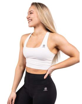 M-Sportswear Longline Sports Bra, White