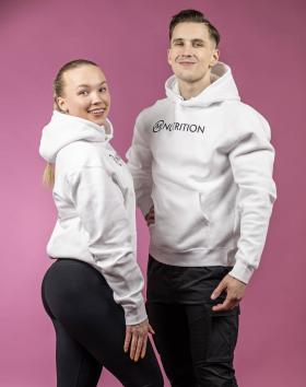 M-Nutrition Unisex huppari, Valkoinen