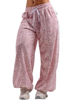 NEBBIA Baggy Leopard Sweatpants PRIMAL 865, Pink Leopard