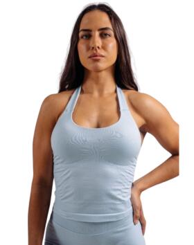 NEBBIA Halter Top With Built-in Bra Primal 863, Light Blue