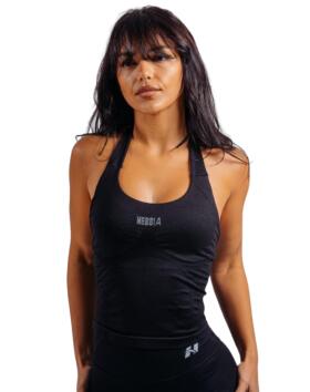 NEBBIA Halter Top With Built-in Bra Primal 863, Black