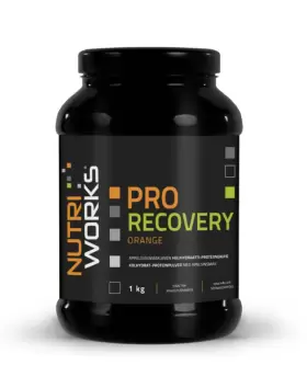 Nutri Works Black Line Pro Recovery, 1 kg, Appelsiini