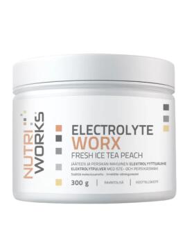 Nutri Works Electrolyte WorX, 300&nbsp;g, Fresh Ice Tea Peach