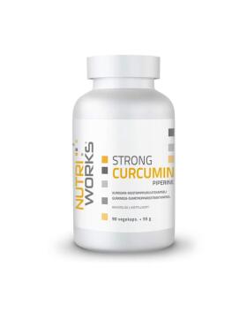 Nutri Works Strong Curcumin + Piperine, 90 kaps.