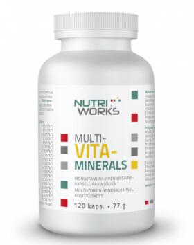 Nutri Works Multivita-Minerals, 120 kaps.