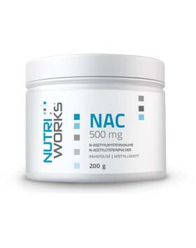 Nutri Works NAC-jauhe 500 mg, 200&nbsp;g