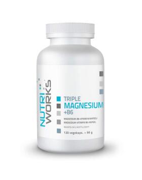 Nutri Works Triple Magnesium + B6, 120 kaps.