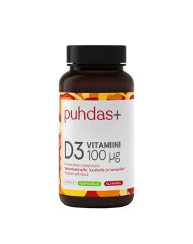 Puhdas+ D3-vitamiini oliiviöljy 100 µg