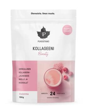 Puhdistamo Kollageeni Beauty, 150&nbsp;g, Vadelma