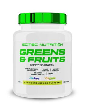 Scitec Greens & Fruits, 600&nbsp;g, Pear-Lemongrass