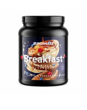 Supermass Nutrition BREAKFAST Pancake & Waffle Mix, 600&nbsp;g, Vanilla-Blueberry