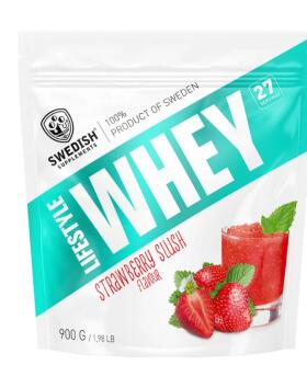 Swedish Supplements Lifestyle Whey, 900&nbsp;g, Strawberry Slush