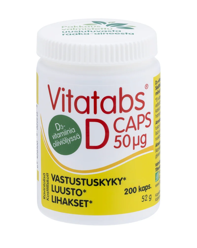 Vitatabs D-Caps, 200 kaps.